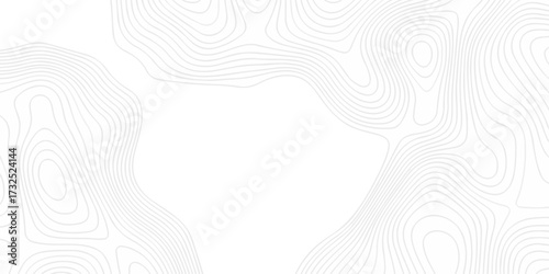 Abstract minimal The pattern discovery vector topo map creative discovery White wave grid stripe line map topography. vector geographic contour mounted map background.	
