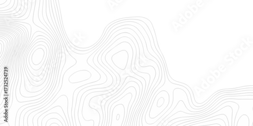 Abstract minimal geography location vector topo map. creative discovery White wave grid stripe line map topography. vector geographic contour mounted map background.	