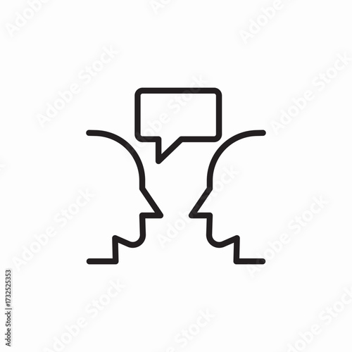 talk conversation icon sign vector