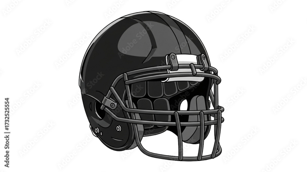 Naklejka premium American Football Helmet – Vector Illustration AI EPS PNG JPEG
