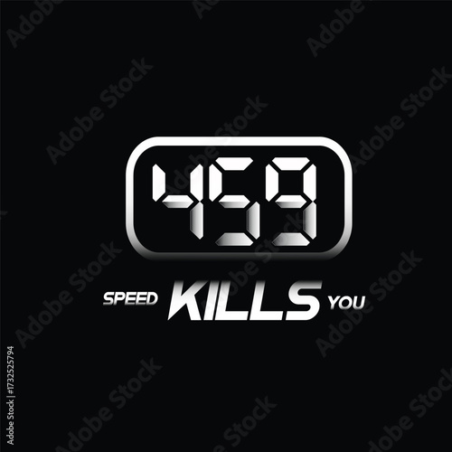 Speed Kills You – Road Safety Warning Graphic (Vector & PNG Format)