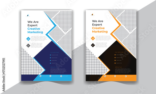 Clean Corporate Business Flyer Design For Company Advertising And Promotion