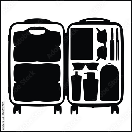 travelling suitcase silhouette