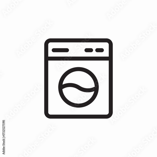 washing machine icon sign vector