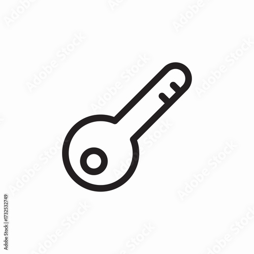 key unlock icon sign vector
