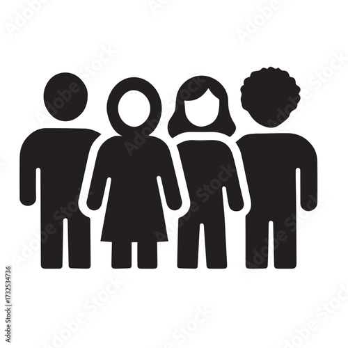 Diverse group of people silhouettes representing community teamwork and unity a symbol of human connection and social interaction silhouette