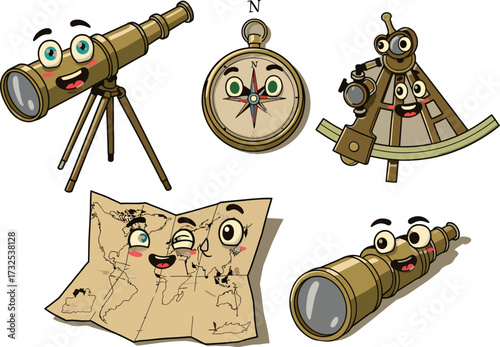 Cute Navigation Tools with Faces