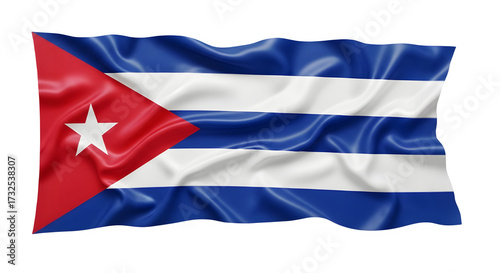 Free Download Waving flag of cuba isolated on transparent background, a symbol of patriotism - GFXLoad
