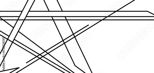 Background with abstract lines. Geometric texture of chaotic lines in shape of star.