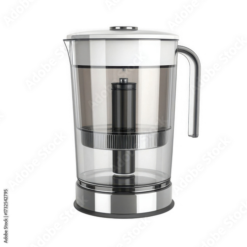 3d cold brew coffee maker isolated on transparent background