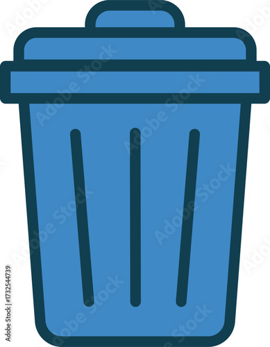 World Cleanup Day vector flat design illustration. trash can vector flat design illustration