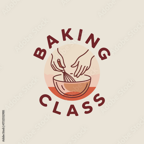 This engaging image illustrates hands actively mixing dough in a bowl, capturing the essence of teamwork, creativity, and the joy of baking in a collaborative class atmosphere.