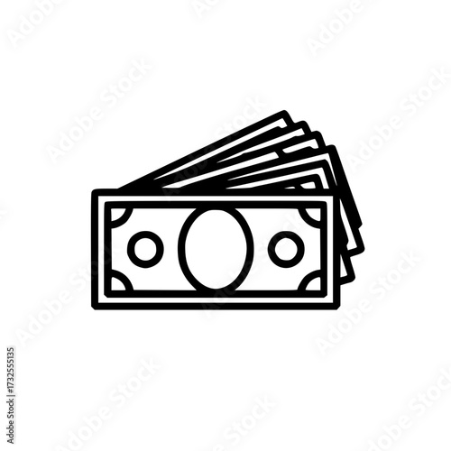 Financial Freedom Concept with Stack of Cash: Icon of Wealth, Investment, and Success for Business, Finance, and Modern Lifestyle Designs