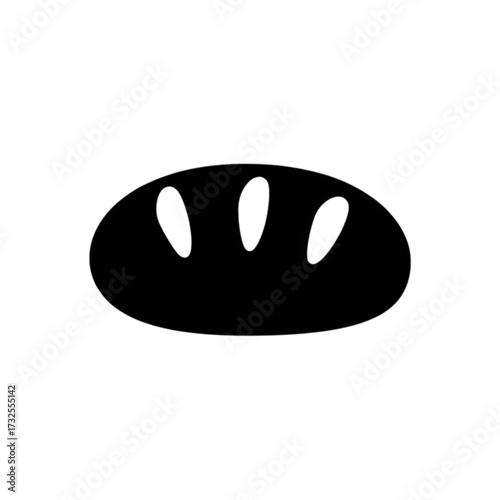 Freshly Baked Bread Loaf Graphic for Bakery Branding, Restaurant Menus, or Culinary Designs, Simple Bread Icon, Perfect for Food Blogs and Recipe Websites