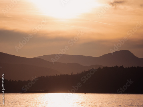 Sunset along the Pacific Ocean in Vancouver
