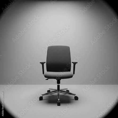 Obraz na płótnie Videoconference Room with an Empty Chair Facing the Camera