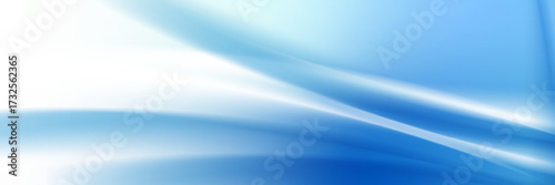 Blue and white minimal dynamic curved lines, abstract futuristic hi technology in wallpaper, web banner, and backdrop