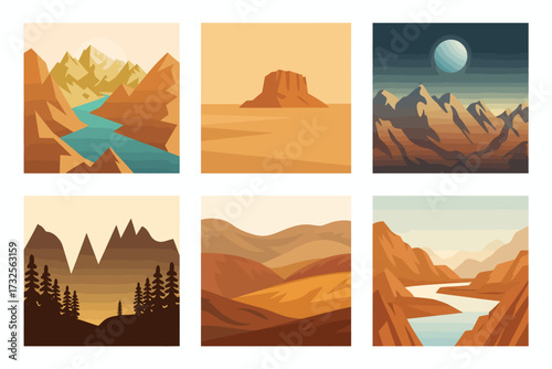 This captivating image features breathtaking mountains paired with a serene river, exemplifying the stunning beauty of nature through an artistic and expressive style.