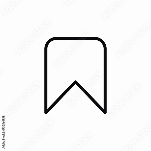 bookmark favorite icon sign vector