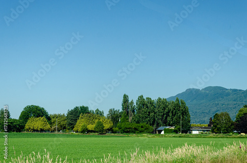 Agricultural farms in Chilliwack, Fraser Valley, BC, Canada