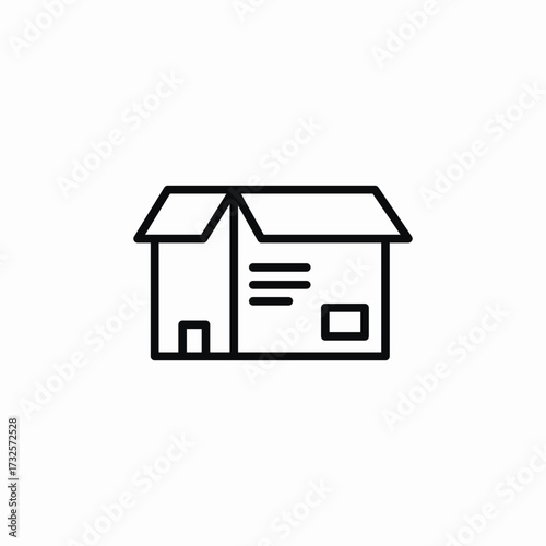 open package icon sign vector