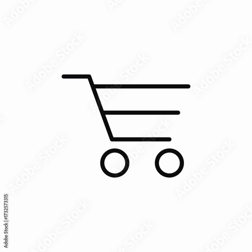 shopping cart store icon sign vector