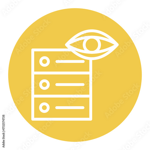 Database Vision Vector Icons