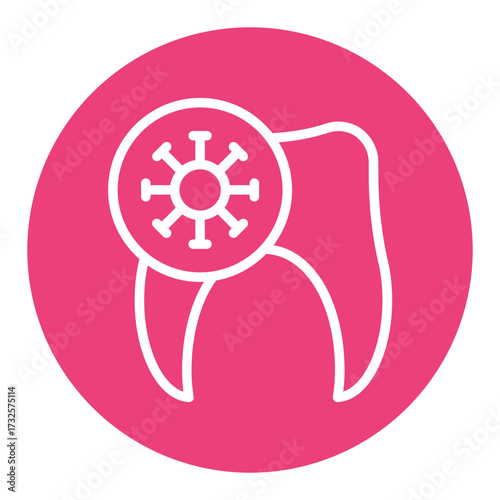 Tooth Infection Vector Icons