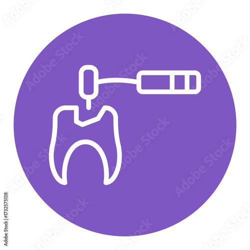 Tooth Drilling Vector Icons