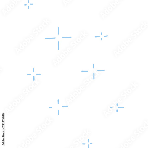 Soft Blue Sparkles on a Gentle White Background, Radiating Calm and Serenity in Style