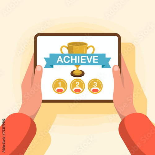 This image illustrates a trophy emphasizing achievement, with participant recognition displayed alongside a golden award, perfect for celebrating success.