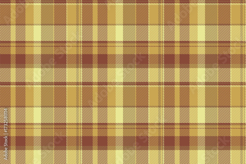 Cozy plaid pattern in earth tones. A warm, inviting texture perfect for backgrounds, textiles, and seasonal designs. Suggests comfort, autumn, and tradition.