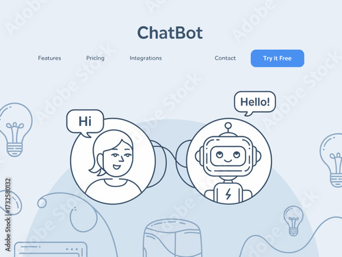 Featuring a light-hearted exchange between a person and a chatbot, this image highlights the friendly use of AI in everyday communication, symbolizing modern digital interactions.
