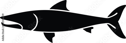 barracuda fish silhouette