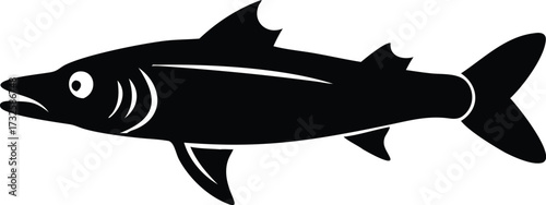 barracuda fish silhouette