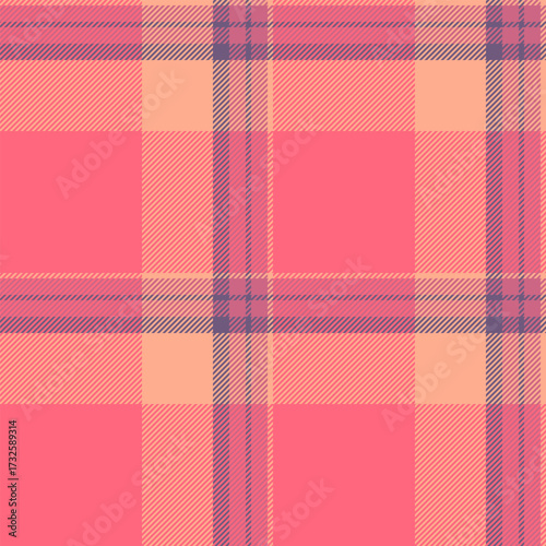 Goose pattern plaid vector, reel fabric tartan check. International background texture textile seamless in red and orange colors.