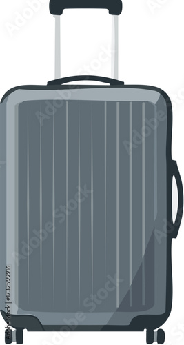 suitcase, travel, bag, luggage, case, baggage, object, journey, handle, business, trip, tourism, holiday, vacation, red, black, briefcase, isolated, voyage, white background, airport, handbag, vacatio
