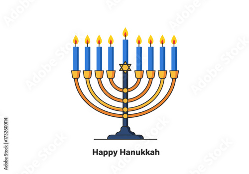 Hanukkah celebration with menorah lighting home digital festive bright joyous occasions