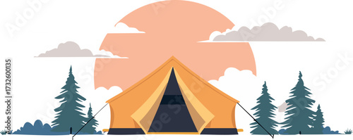 egypt, vector, pyramid, travel, illustration, landscape, nature, mountain, tent, desert, sun, summer, tree, design, tourism, icon, camping, sky, pyramids, egyptian, sunse