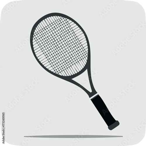 tennis, racket, sport, ball, isolated, game, equipment, racquet, play, vector, leisure, illustration, white, activity, competition, recreation, fun, badminton, tournament, sports, object, lifestyle, i
