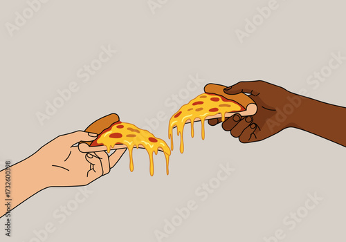 Sharing delicious pizza together cozy indoor setting fun food experience warm atmosphere engaging perspective