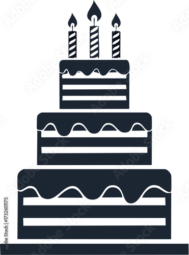 cake, birthday, vector, illustration, food, celebration, card, party, sweet, design, icon, dessert, chocolate, decoration, wedding, set, candle, cartoon, anniversary, art, happy, bakery, pattern, symb