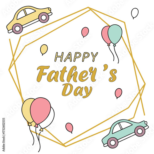 Happy Father's Day Celebration Graphic
