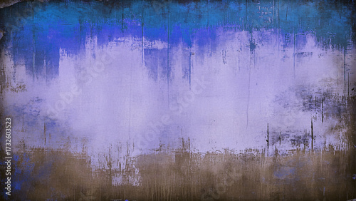 Concrete, weathered, worn, painted blue. Great background stock photo
