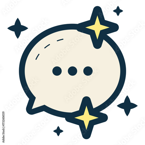AI communication chat icon