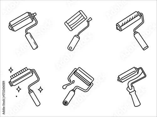 Paint roller set painting tools for home improvement and decoration