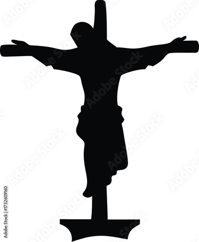 jesus christ on cross silhouette