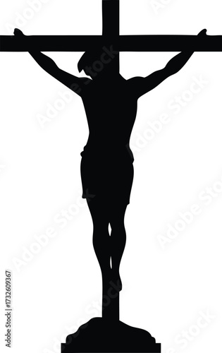 jesus christ on cross silhouette