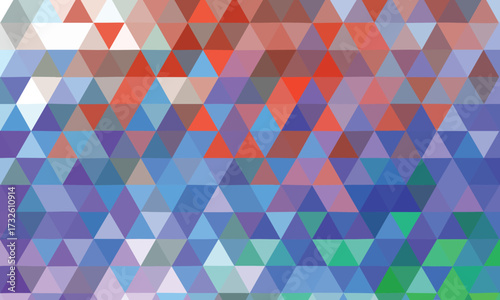 Geometric Triangle Pattern Abstract Background Red Blue Purple