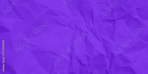 Closeup of purple crumpled paper for texture background. Wrinkled purple packing paper stock photo